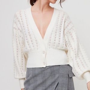 Wilfred Thais Plunge Cropped Cardigan